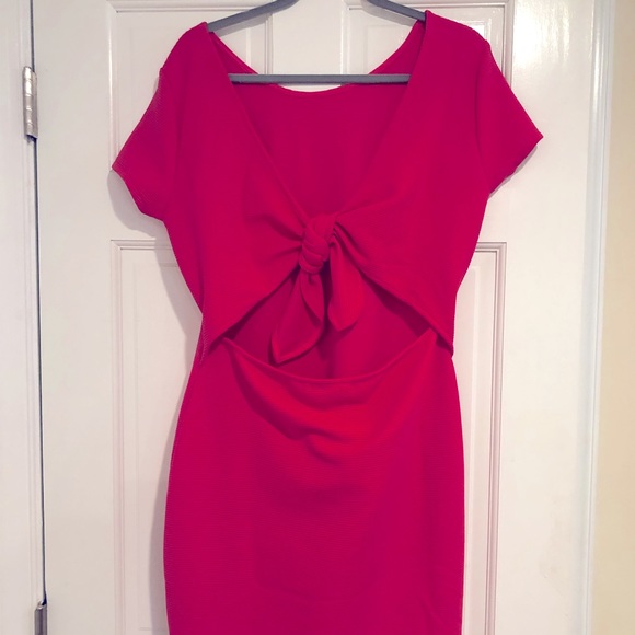 Hot pink mini dress - Picture 1 of 3